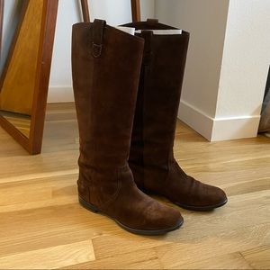 Madewell The Archive suede boot in mahogany, 9